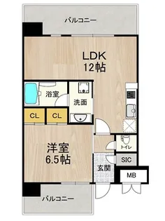 PHOERME城北公園【4階】の間取り