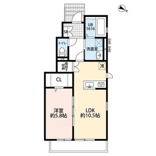 アムール Bonheur【1階】の間取り