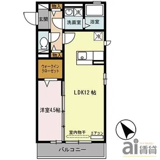 埼玉県川越市新宿町2【アパート】の間取り