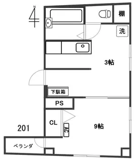 GranLoungeAkagiII【2階】の間取り