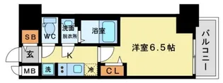 大阪府大阪市北区大淀北1【マンション】の間取り