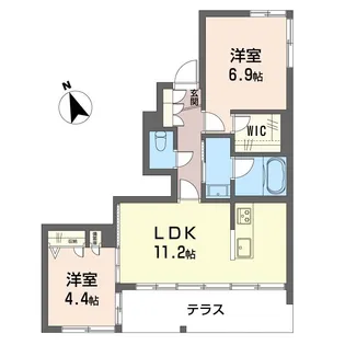 シャーメゾンどりこの【1階】の間取り