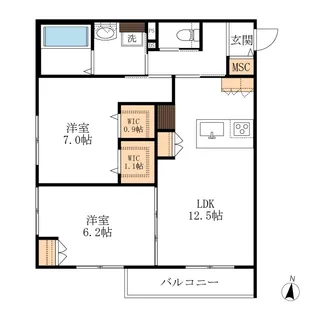 HEBEL MAISON SOCIA【2階】の間取り