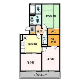 ハイローズ船橋弐番館【2階】の間取り