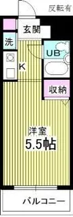 ジョイフル池袋要町【5階】の間取り