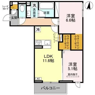 埼玉県草加市金明町【アパート】の間取り