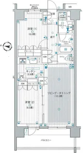 日神パレステージ曳舟【8階】の間取り
