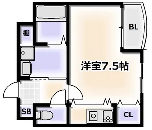 グランクレールK【3階】の間取り