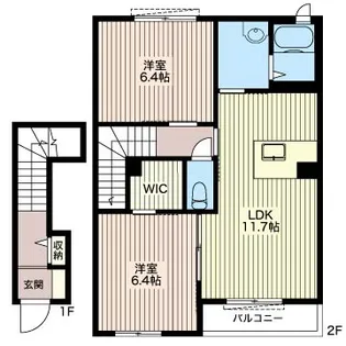ShaMaison ビューテラスA202【2階】の間取り