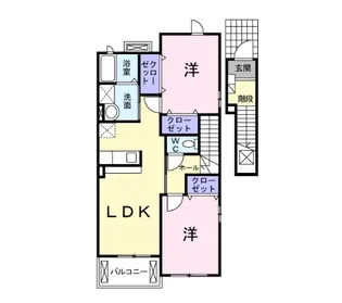 ガーデンハウスバーミィ【2階】の間取り