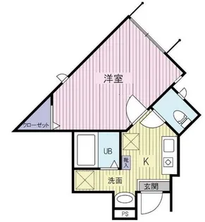 ルミナスウエスト自由が丘【1階】の間取り
