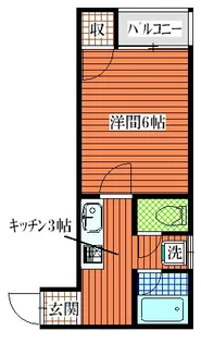 グリーンバレー102号室【1階】の間取り