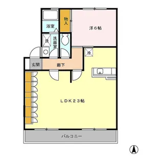 メゾン小柳【1階】の間取り