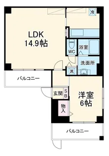 クレア日吉【4階】の間取り
