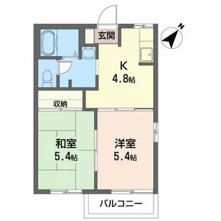 ディアス・エクセル【2階】の間取り