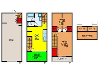 大阪府門真市下馬伏町【一戸建】の間取り