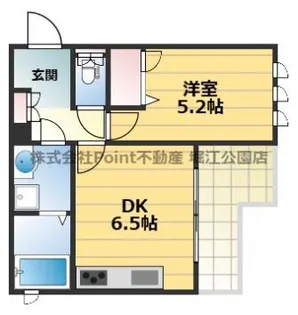 大阪府大阪市住之江区東加賀屋2【マンション】の間取り
