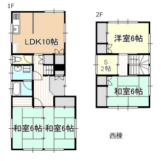 岡山県岡山市北区横井上【一戸建】の間取り