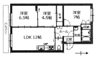 ルーチェ・ソラーレ【3階】の間取り