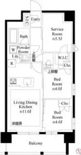 プレシス上福岡【2階】の間取り