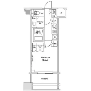 ザ・パークハビオ渋谷クロス【6階】の間取り