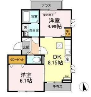 セジュール西台1【1階】の間取り