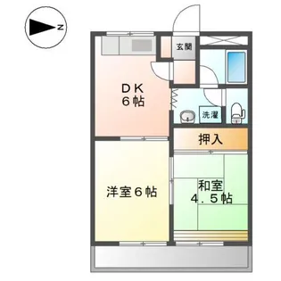 岡山県岡山市中区長岡【アパート】の間取り