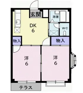 エルディム田口D【1階】の間取り