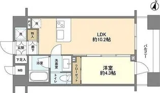 ダイナシティ湘南台【3階】の間取り