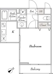 ミリアレジデンス桜新町【2階】の間取り