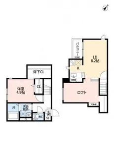 CB鳥栖Rizアトレ【1階】の間取り