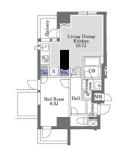 スカイビューテラス本所吾妻橋【2階】の間取り