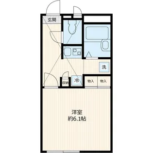 レオパレスベルフルール【2階】の間取り