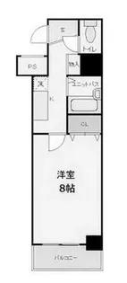 スカイコート神田【6階】の間取り