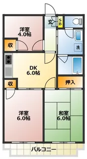 ラフォーレ赤塚【3階】の間取り