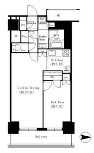 キャナルスクウェア豊洲【8階】の間取り