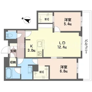 セントリビエ南平【2階】の間取り