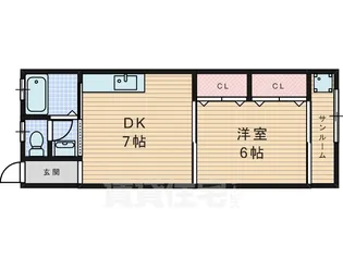 岡林ビル【4階】の間取り