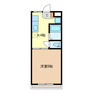 シティハイツ山本【2階】の間取り