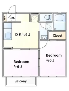 オルテンシア希望が丘D【1階】の間取り