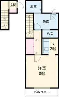Happier清原台【2階】の間取り