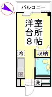 エステートピアオークス【3階】の間取り