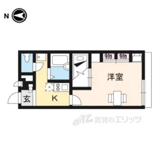 レオパレス法隆寺【1階】の間取り