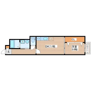 クラシア富沢【1階】の間取り