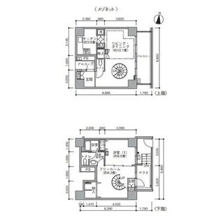 東雲キャナルコートCODAN19号棟【1階】の間取り