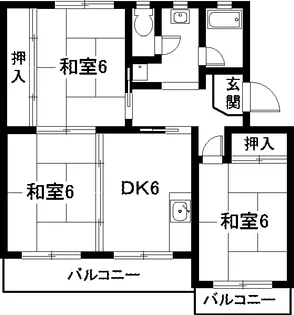 メゾン加藤【1階】の間取り