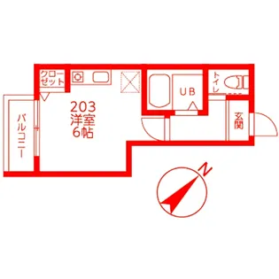 イーストヒルズ【2階】の間取り