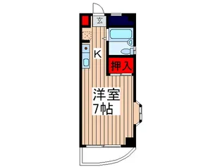 高里ハイツ【3階】の間取り