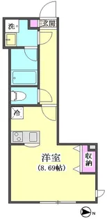デュオメゾン本羽田【1階】の間取り