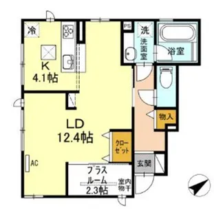 LiminesS【1階】の間取り